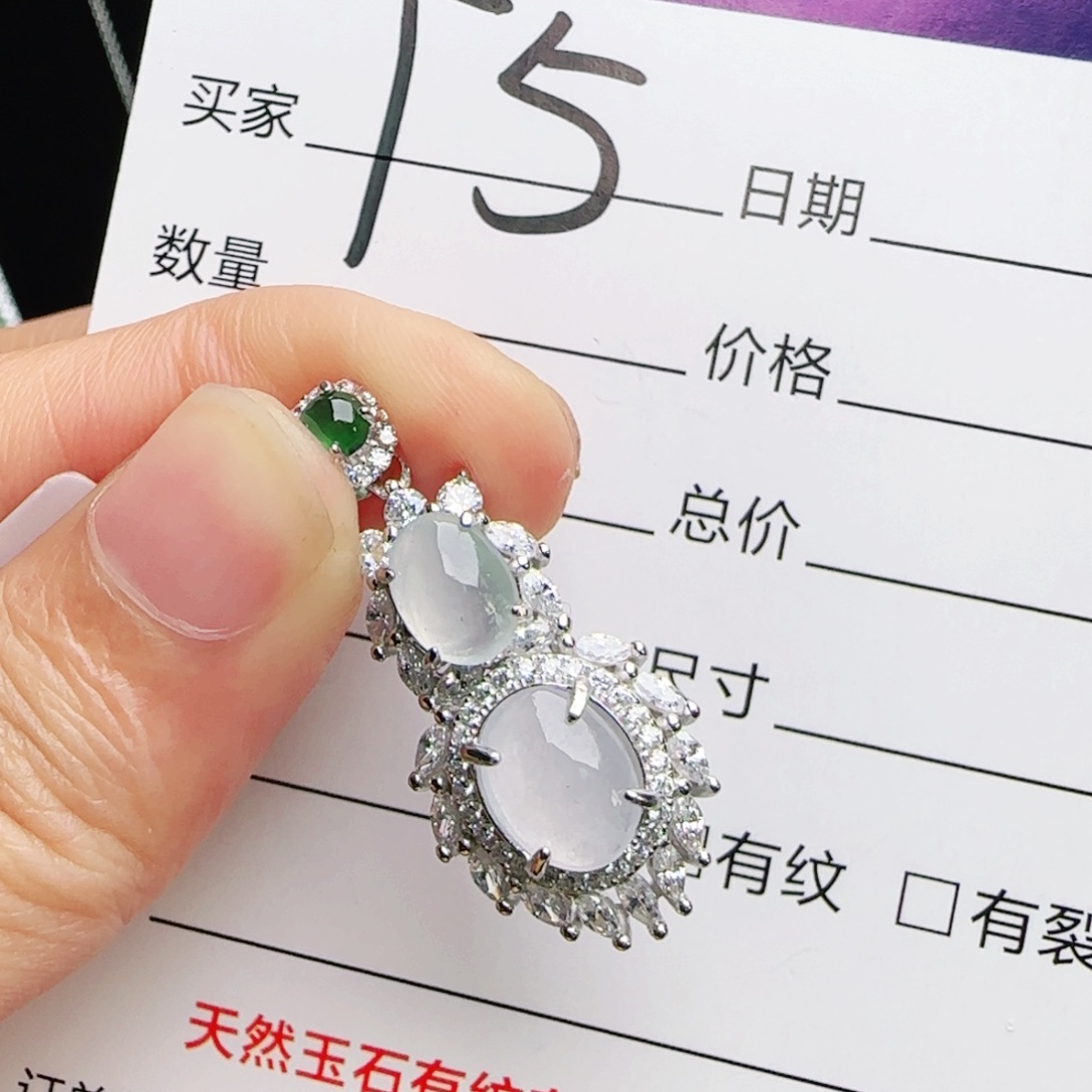 银S925镶嵌手链翡翠