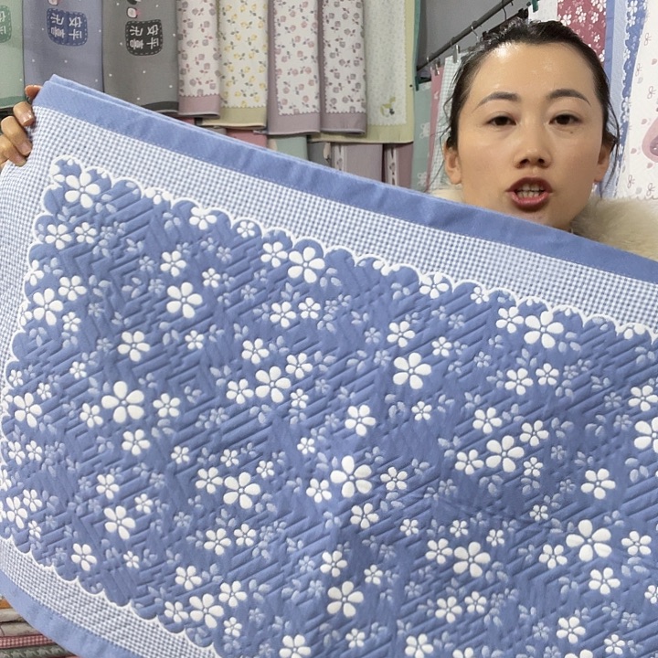 棉特价蓝色小雪花