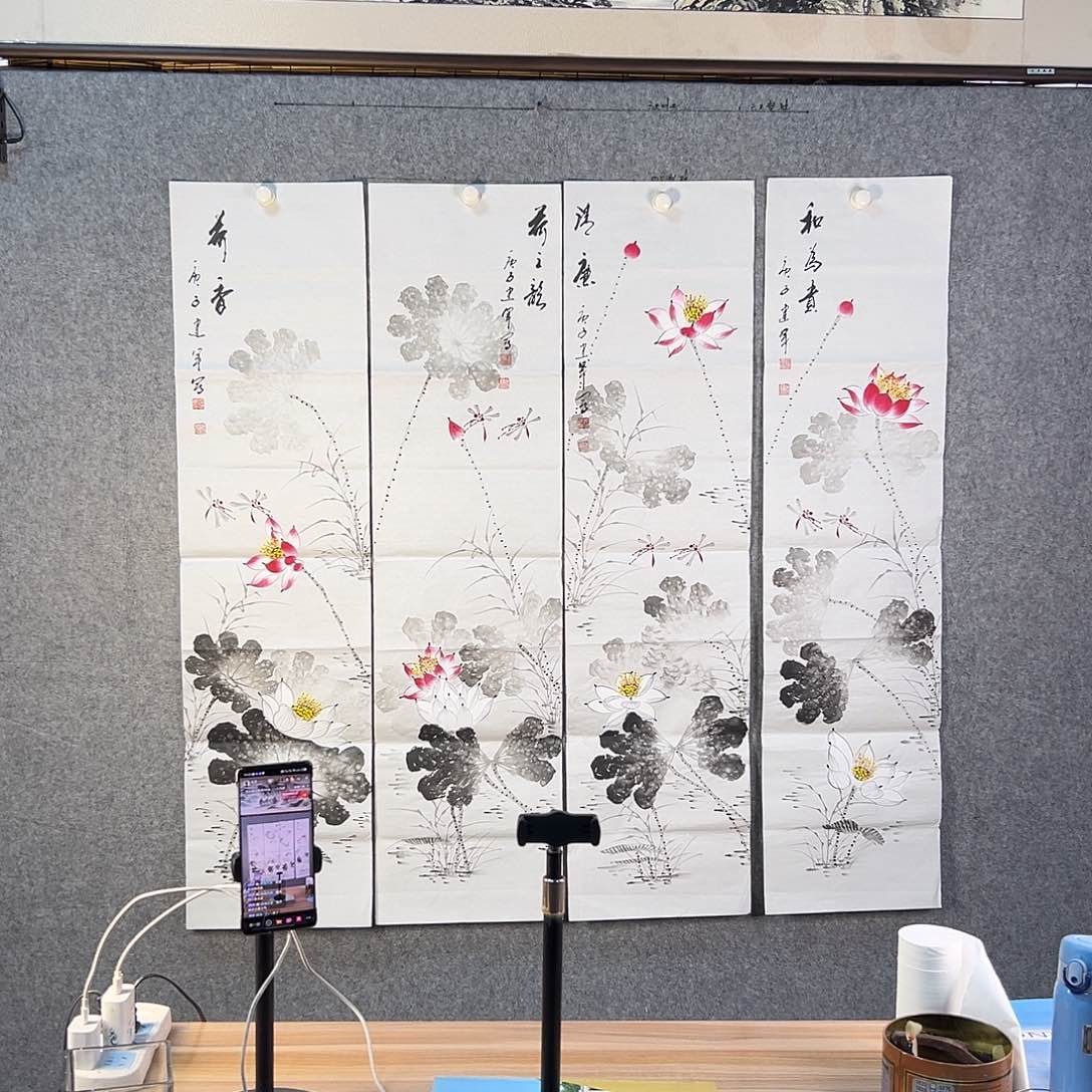 国画958 花鸟在此鸣叫时还要一