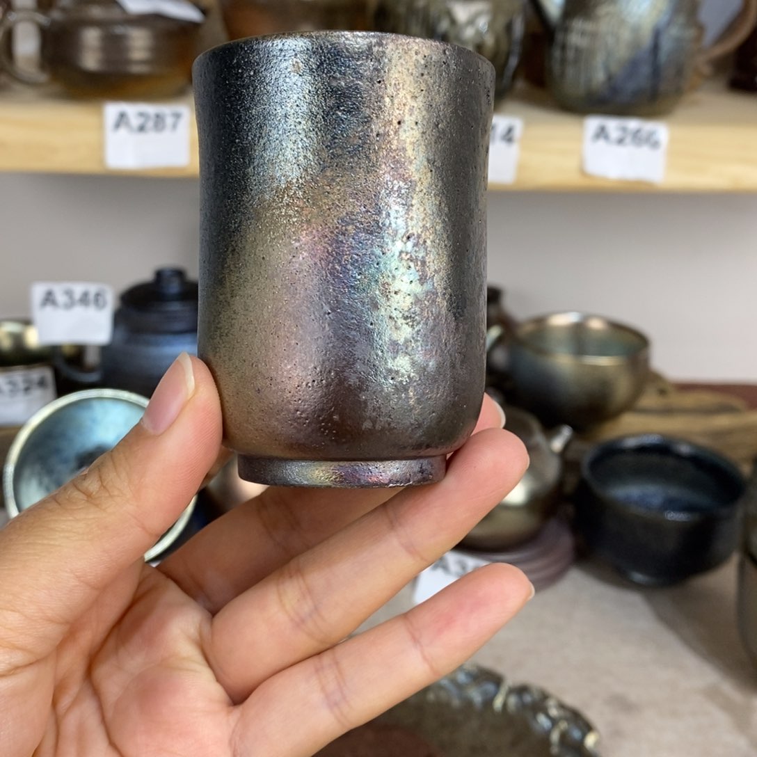 建水紫陶柴烧主人杯