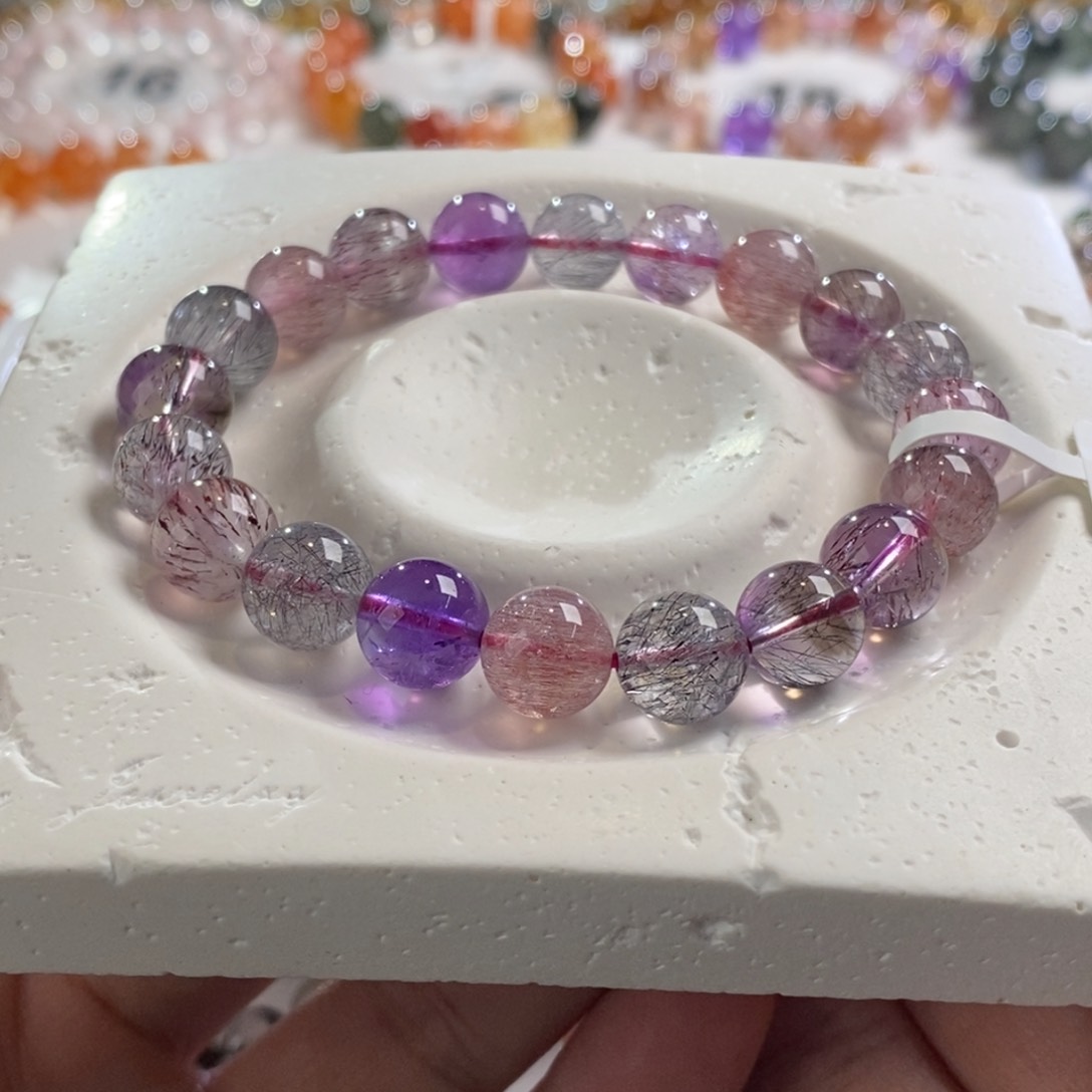 安***静水晶手链未镶嵌仙女超七