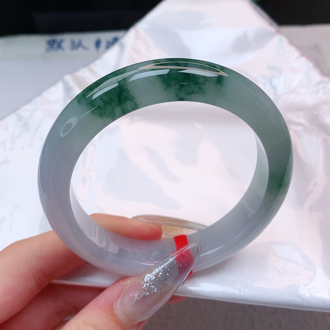 未镶嵌手镯翡翠正圈55