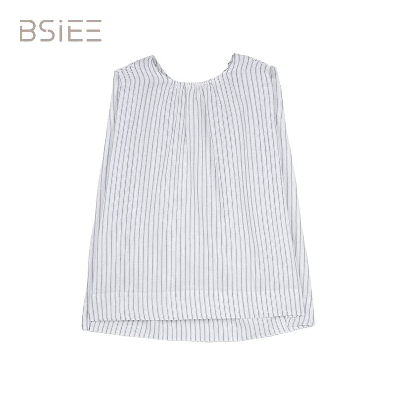 BSIEE/本涩时尚休闲百搭圆领条纹小衫