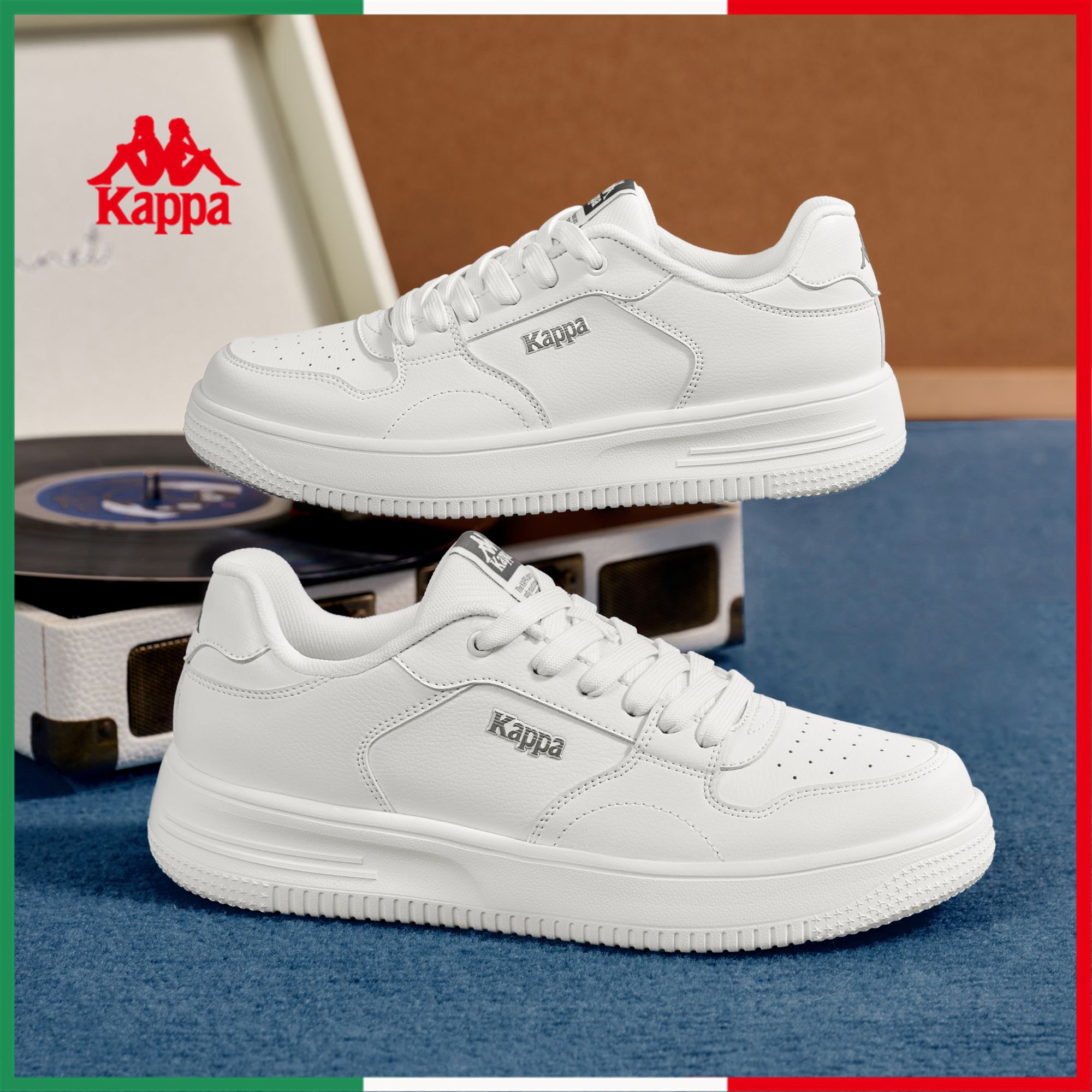Kappa卡帕板鞋男2025春季新款休闲百搭潮流小白鞋子K0EY5CC22CJ