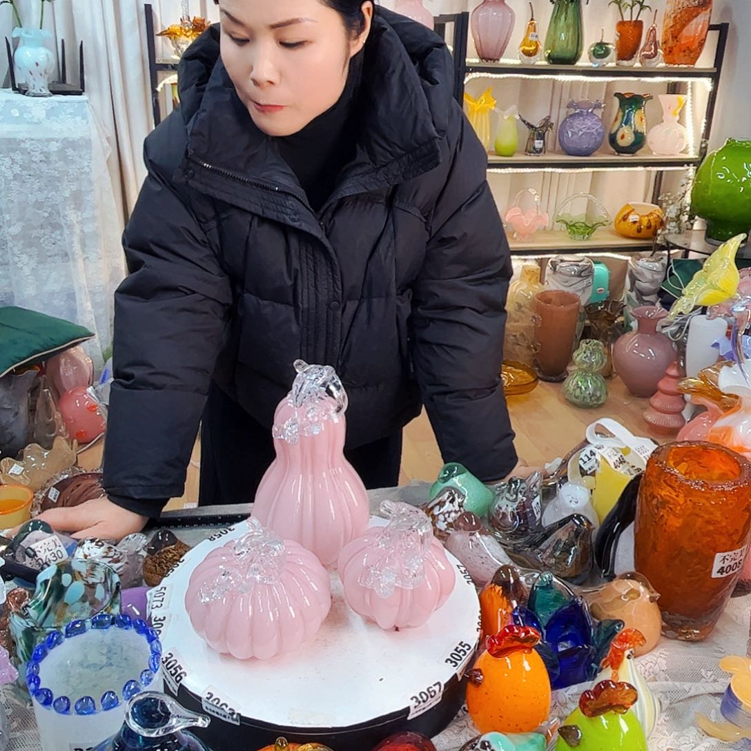 3个葫芦家悦美居琉璃摆件