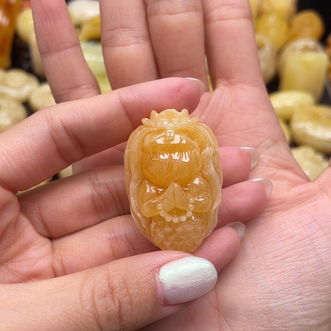 蜜蜡裸石未镶嵌爱****e蜜蜡