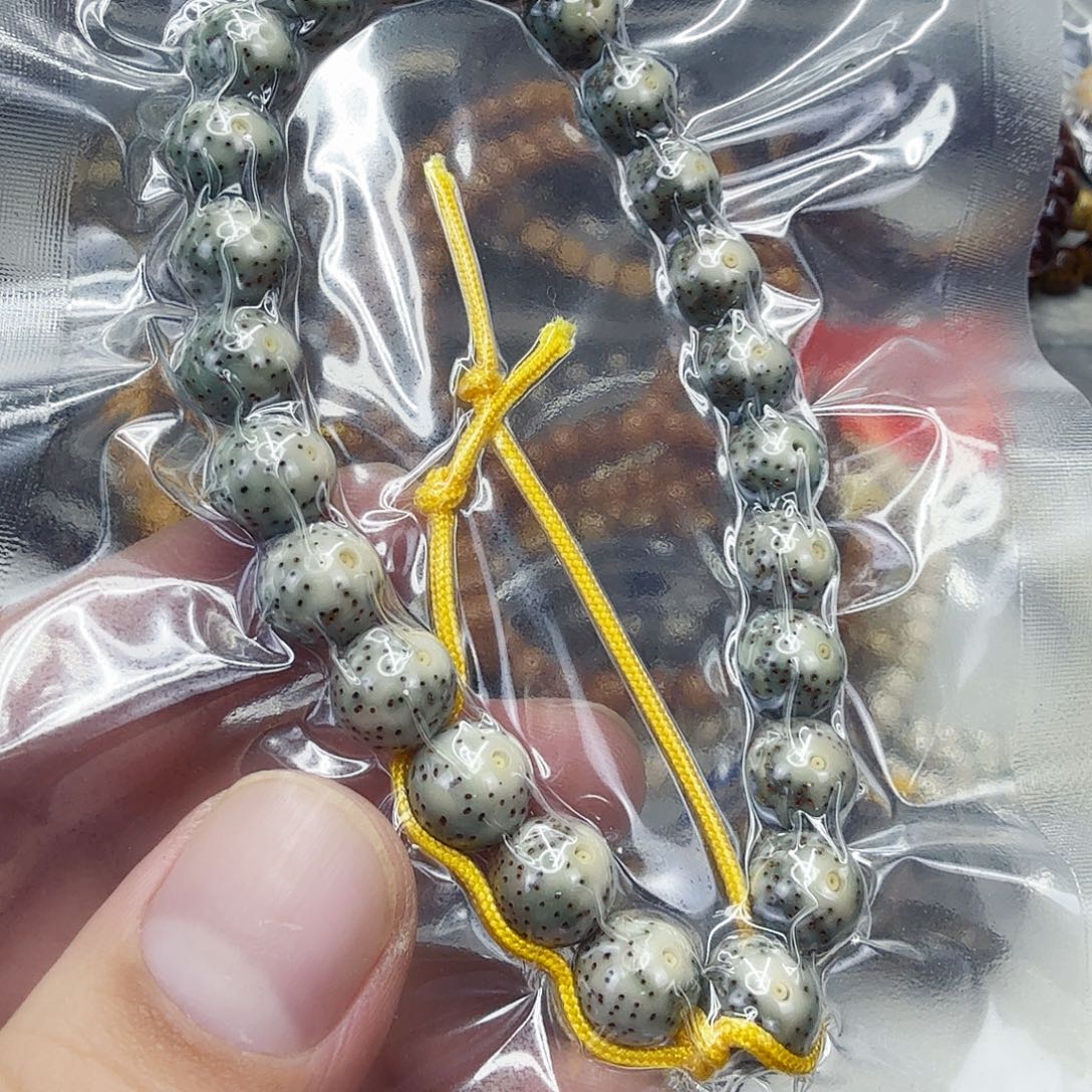 星月菩提手串15尽头绿星月菩提10圆手持