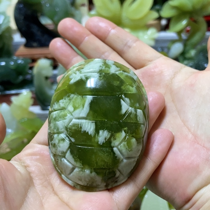 【闪购商品】蛇纹石玉把件未镶嵌