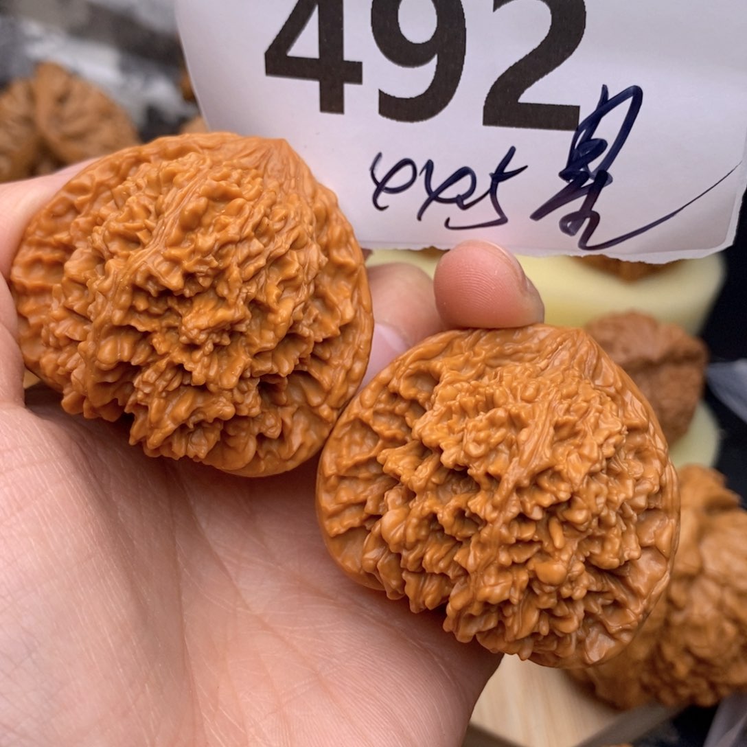 文玩核桃把件492号44.5星