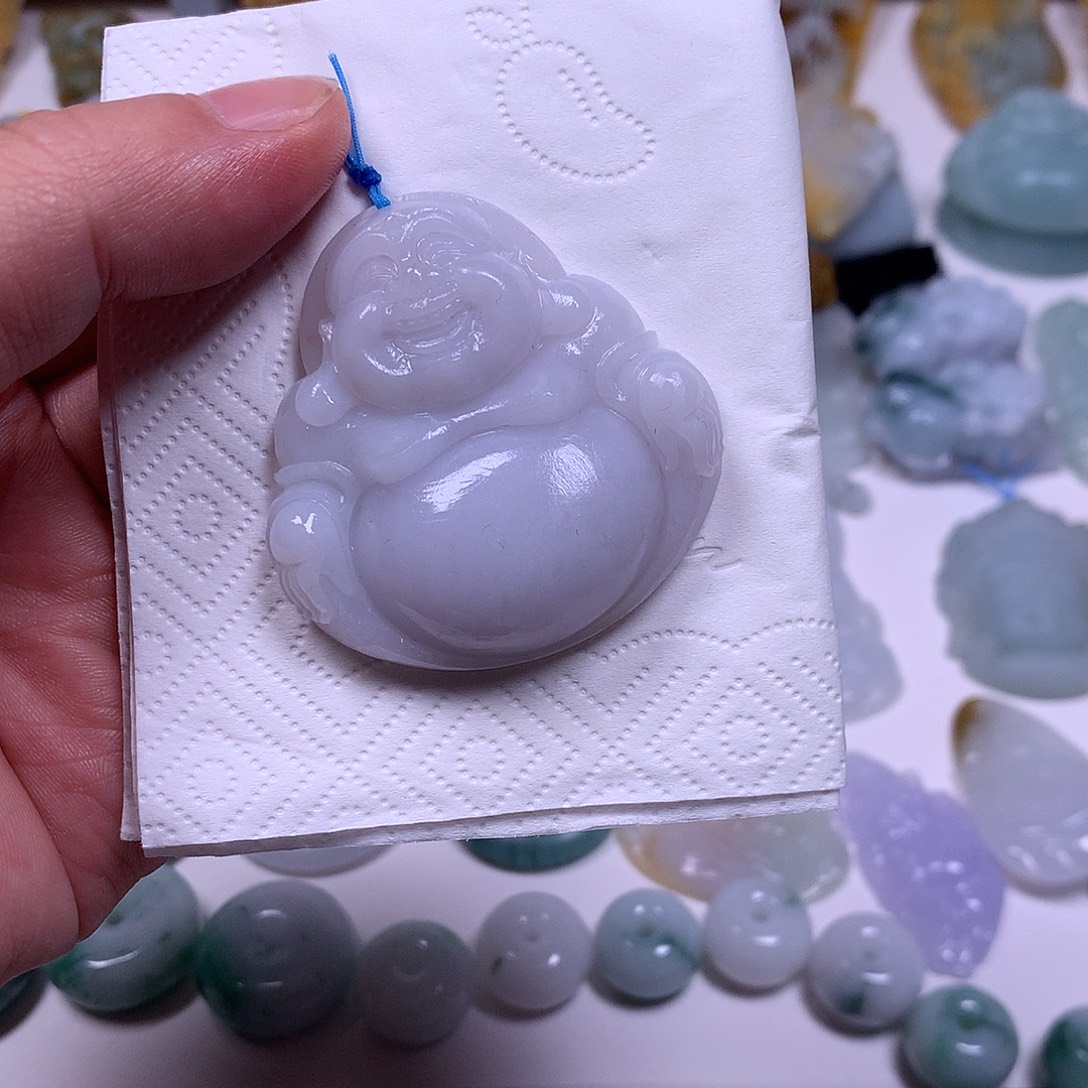 定制翡翠未镶嵌毛货佛公