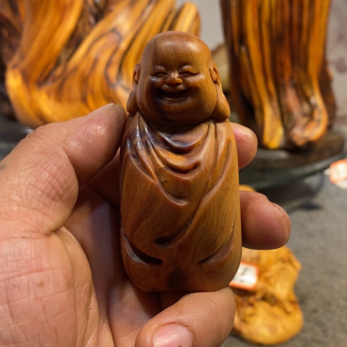 【闪购商品】柏木（崖柏）木雕工艺品摆件根雕崖柏手把件