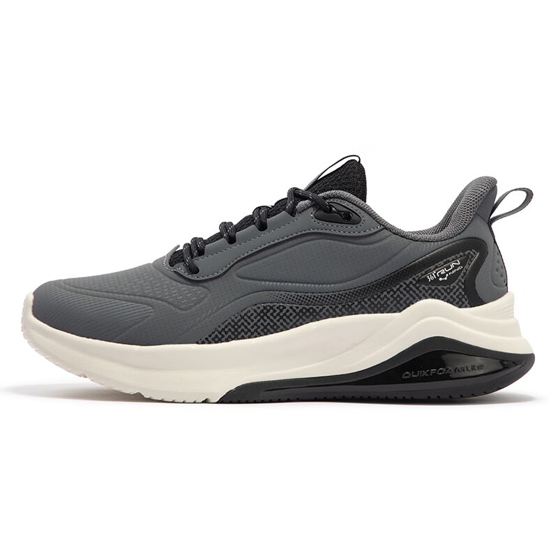 361°男鞋运动鞋冬季革面保暖防泼水跑步鞋轻便高弹减震休闲跑鞋男