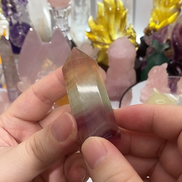 萤石摆件萤石未镶嵌萤石有瑕