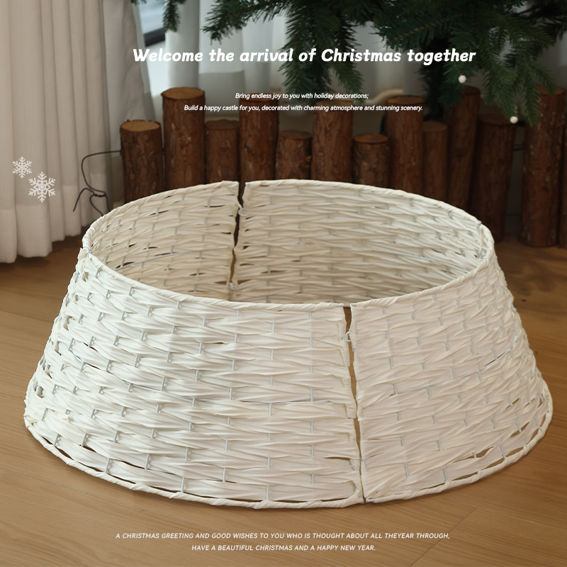 圣诞树底座网红圣诞树装饰围栏树裙复古圣诞树底座装饰圣诞节装饰