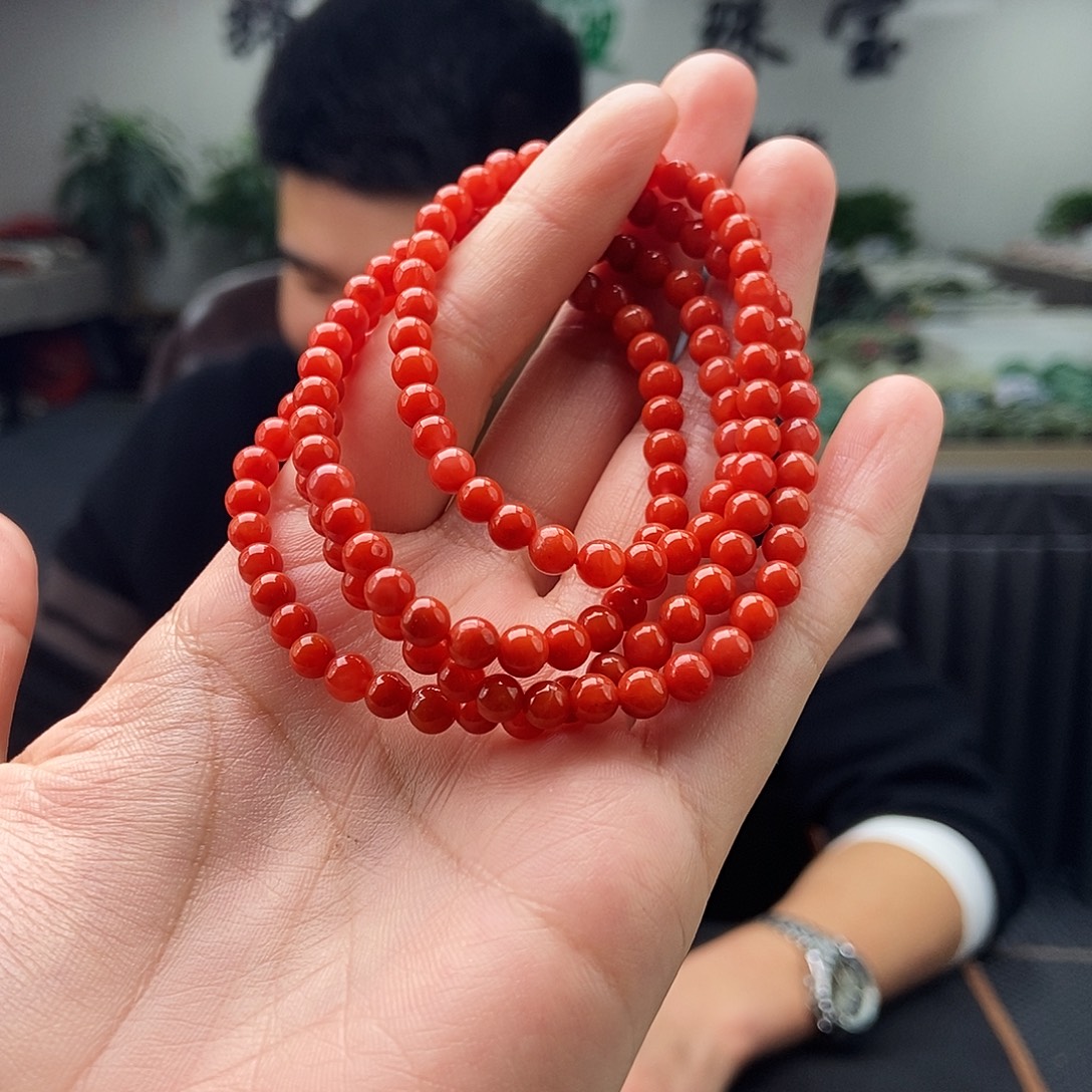 南红玛瑙未镶嵌颈饰卡5颜色多样性发拍一发一