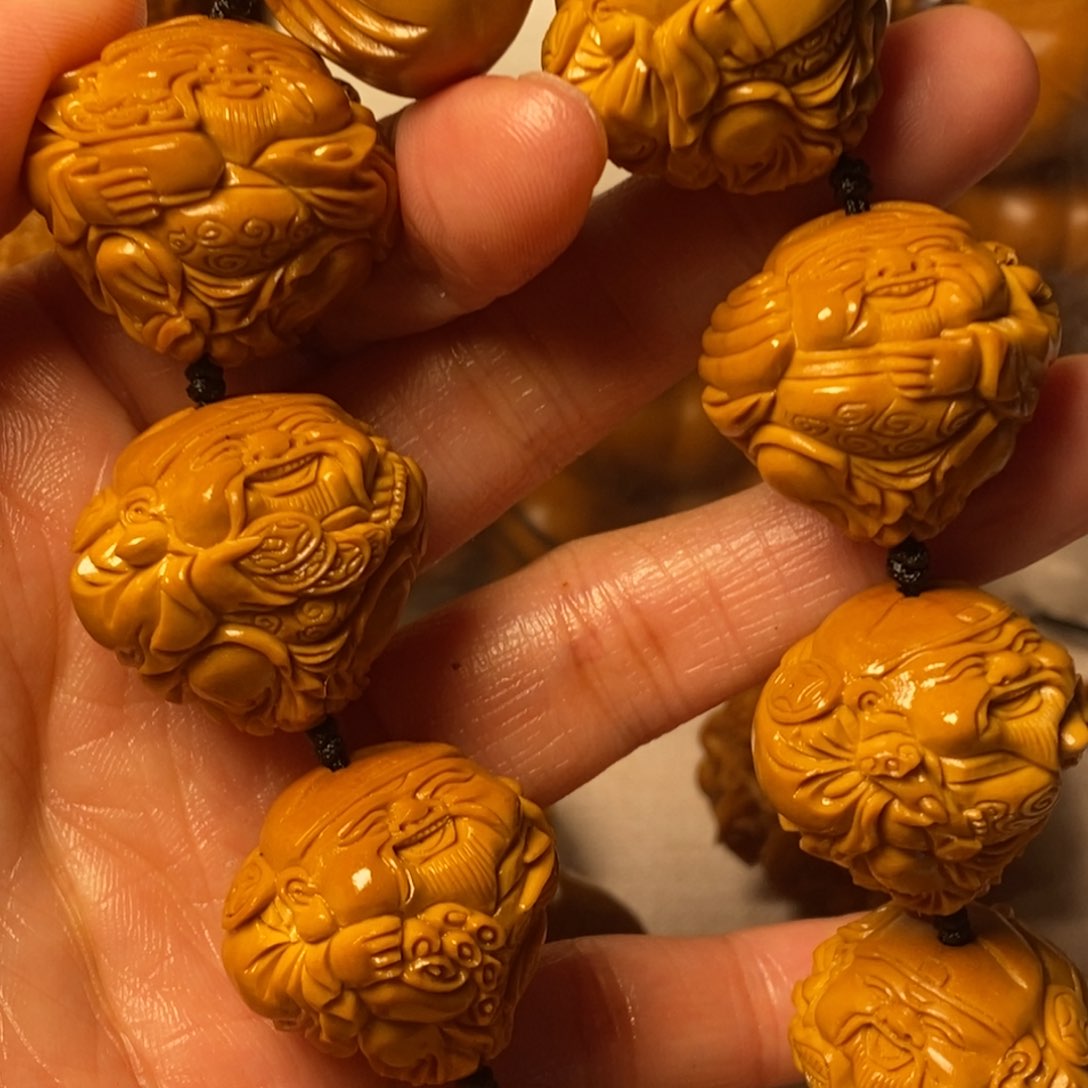 橄榄核手串/手链欢***?八大财神