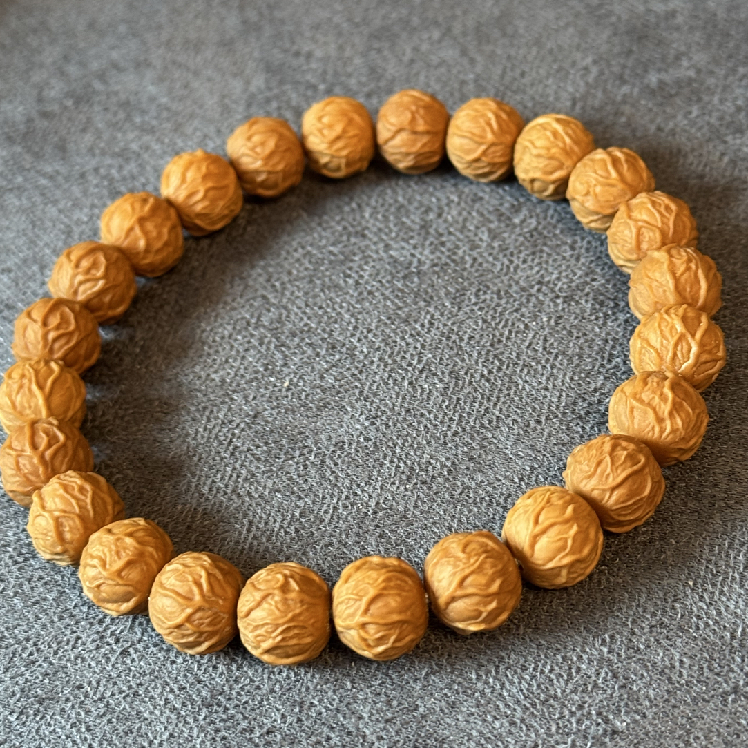 【悦阳猴头】原色精工毒液猴头手串文玩