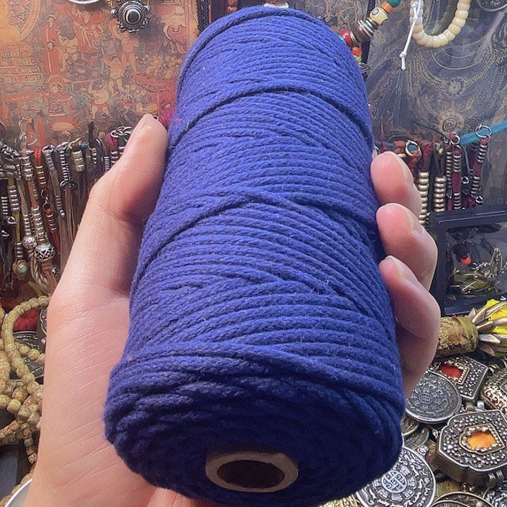 藏区阿佳手工青海蓝绳子一卷100米