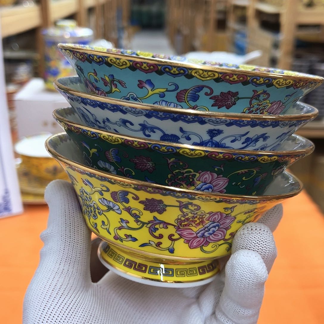 瓷4.5英寸马蹄碗4个！n n n n n
