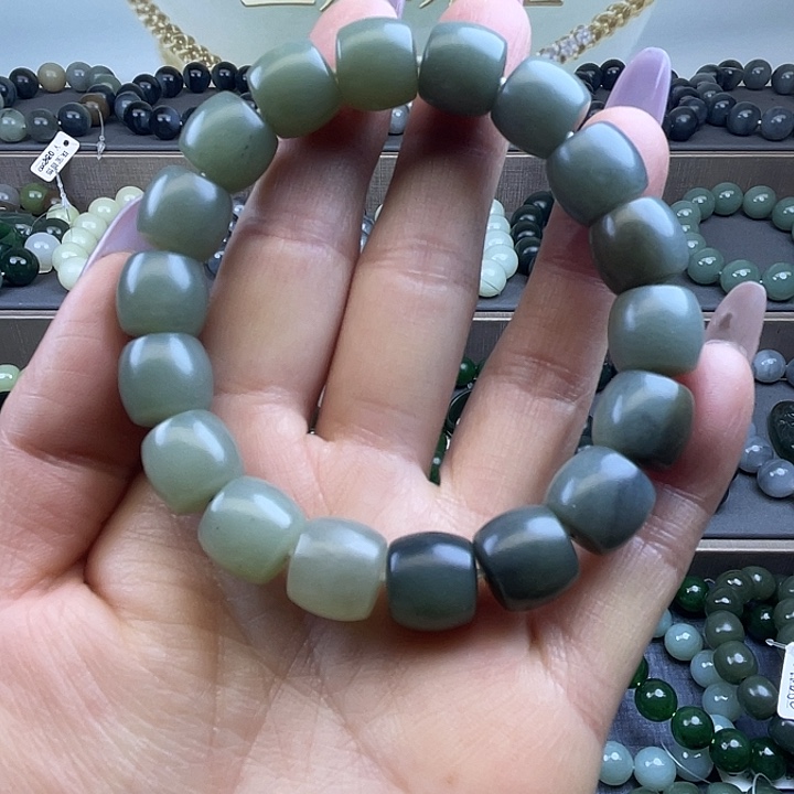 和田玉未镶嵌手链