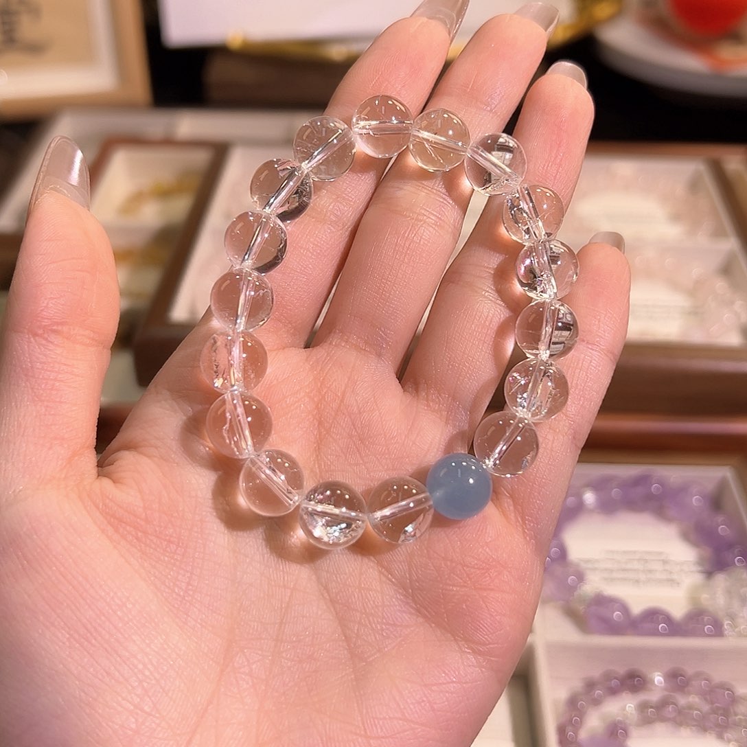 水晶手链未镶嵌白水晶