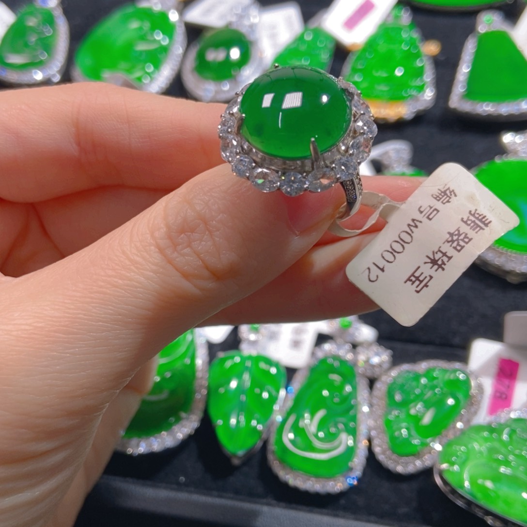 翡翠吊坠(不含链)银S925镶嵌