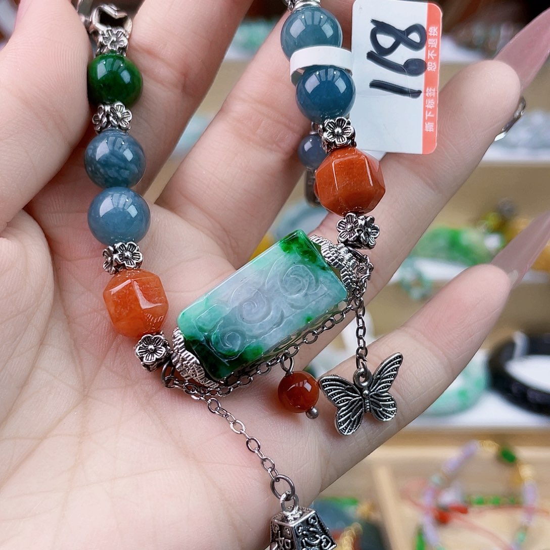 翡翠未镶嵌手链手链