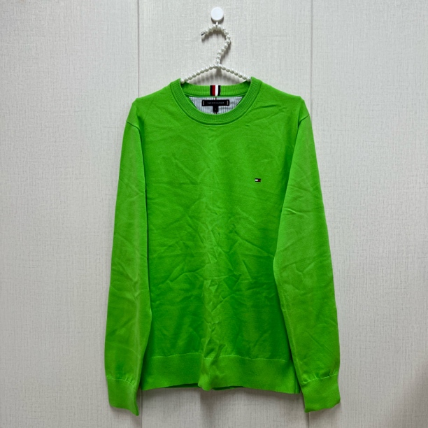 tommy hilfiger/汤米 to182 绿色毛衣 时尚潮流