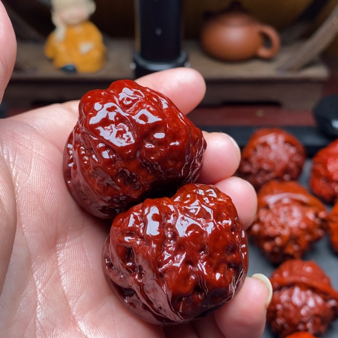 吊坠文玩核桃笑*37蛤蟆头