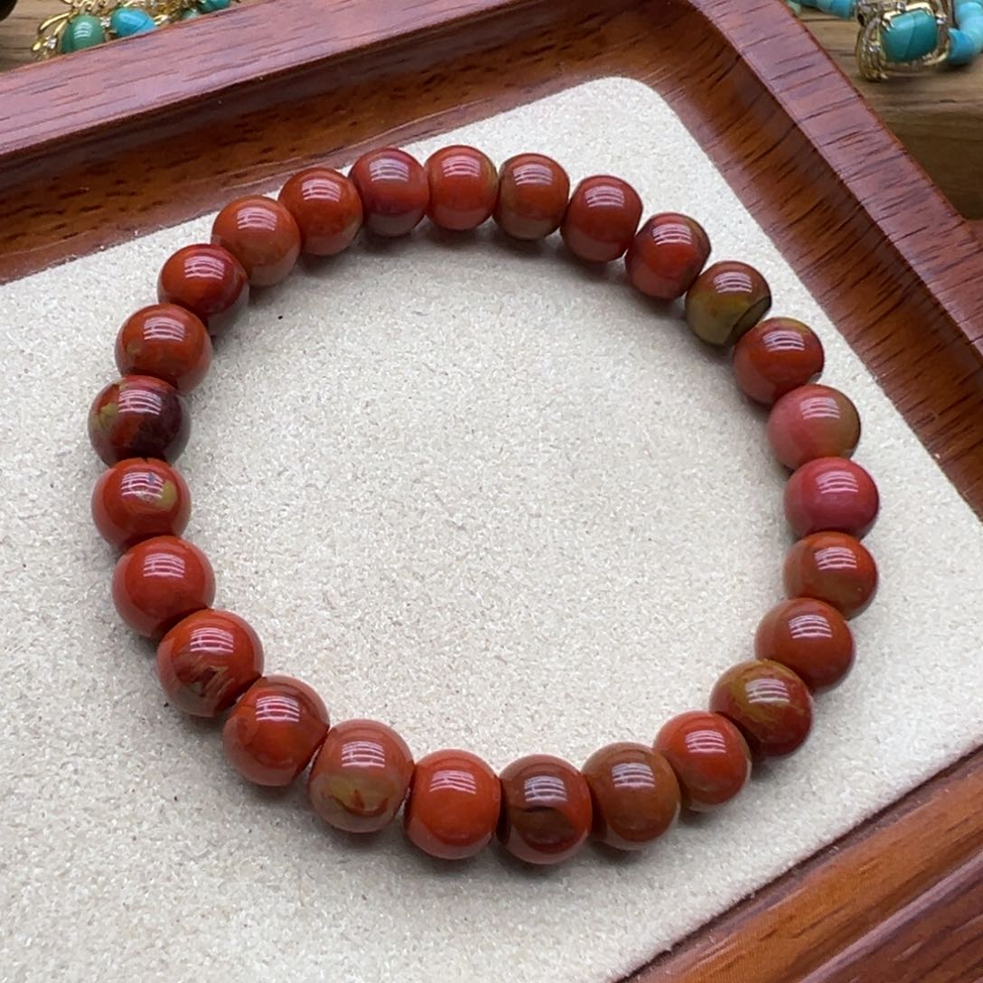 南红玛瑙手链未镶嵌