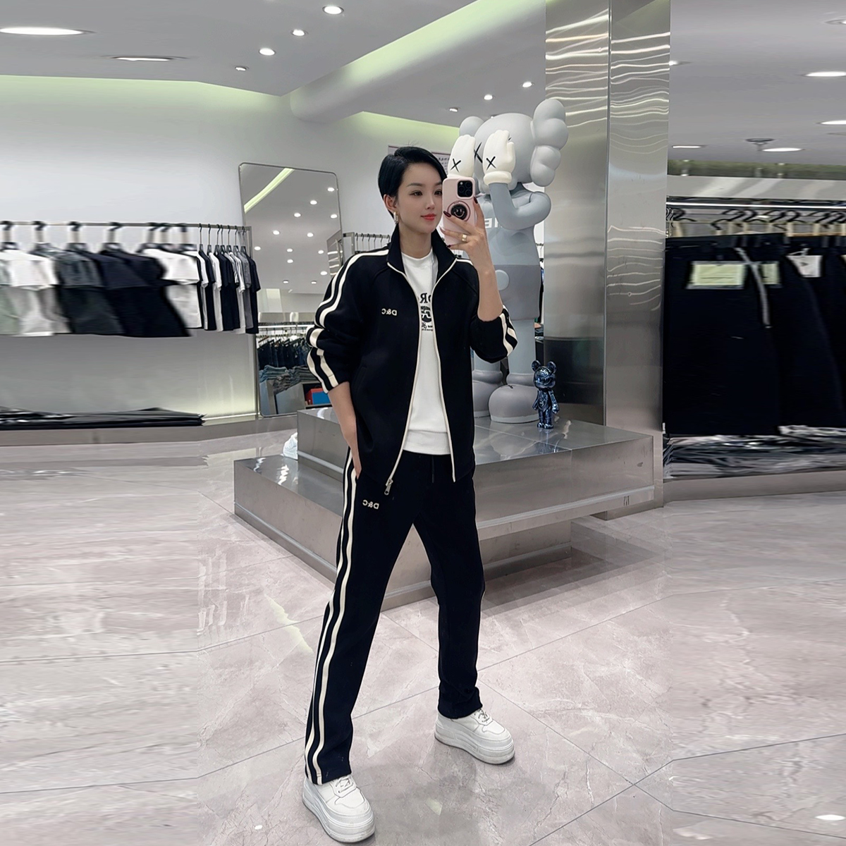 【华尔街名品】2025秋季新款时尚百搭潮流轻奢显瘦男士外套裤子套装