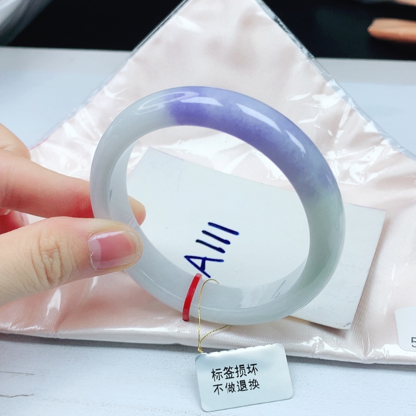 【闪购商品】翡翠手镯未镶嵌天然缅甸a货手镯55+