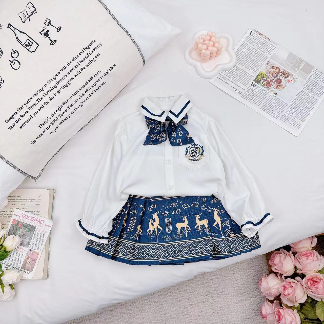 【Dannirabbit】女童国风古装学院风马面裙套装 D-CS21