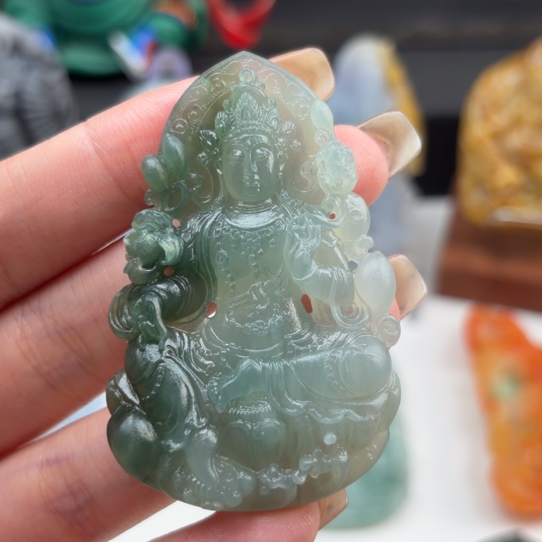 定制翡翠未镶嵌度母