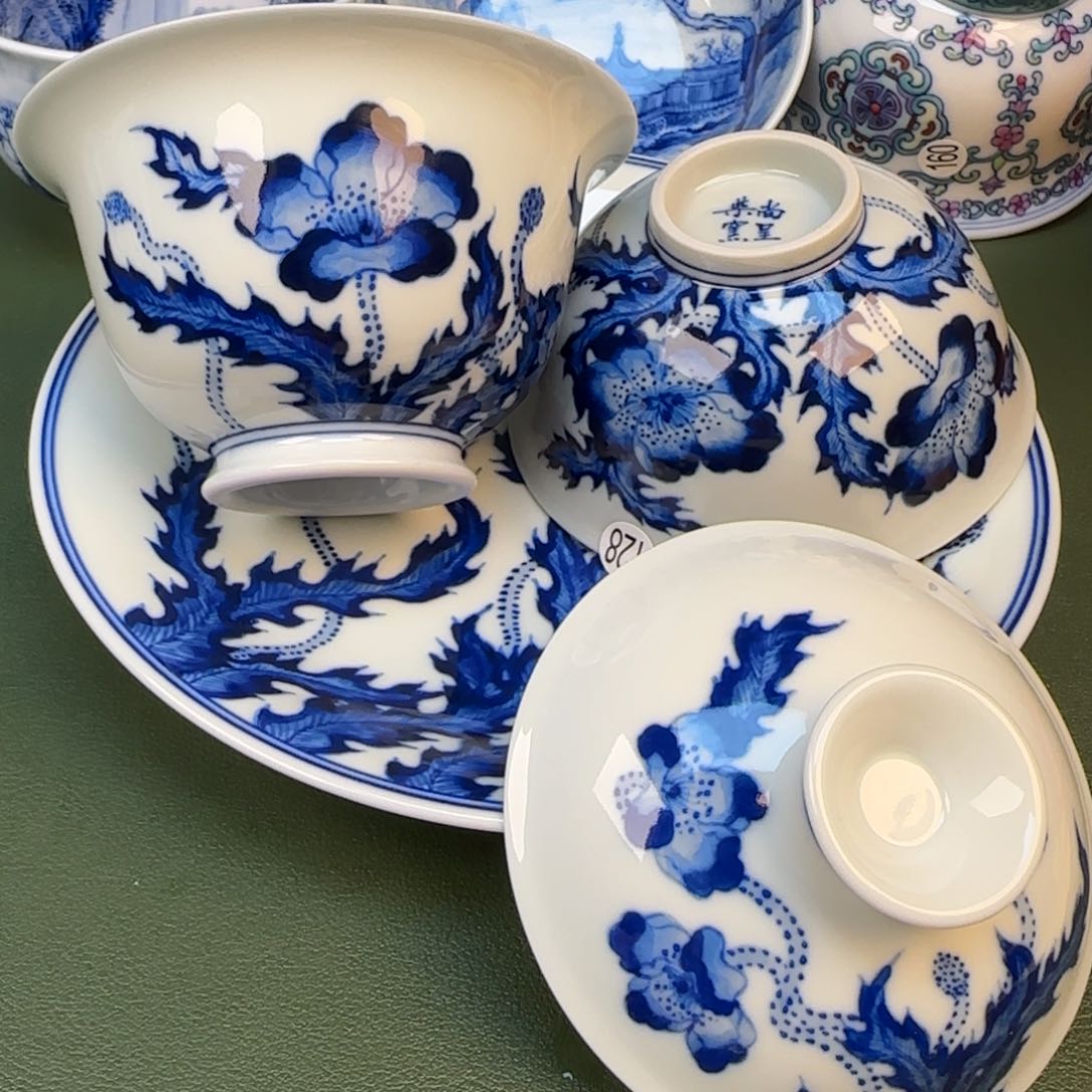 彦祖纯手工手绘茶具