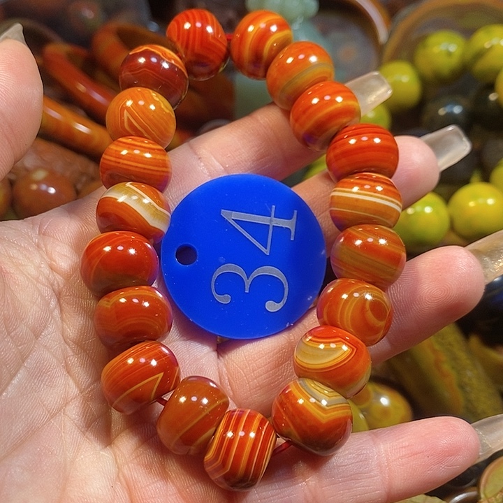 玛瑙/玉髓手链未镶嵌乐*