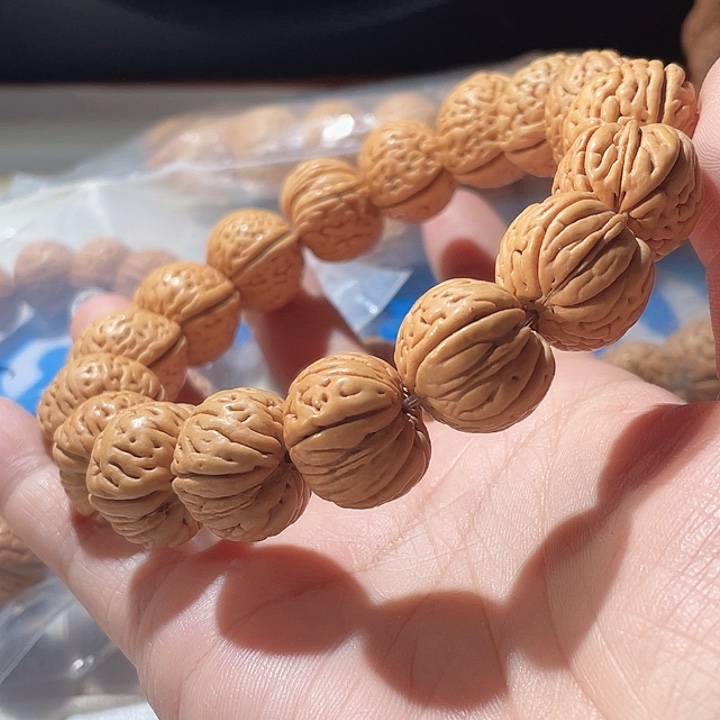 小***球吊坠桃核桃核手串野芭蕉44