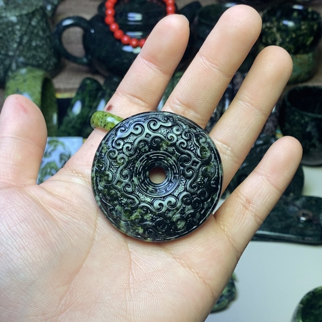 蛇纹石玉手链未镶嵌浓