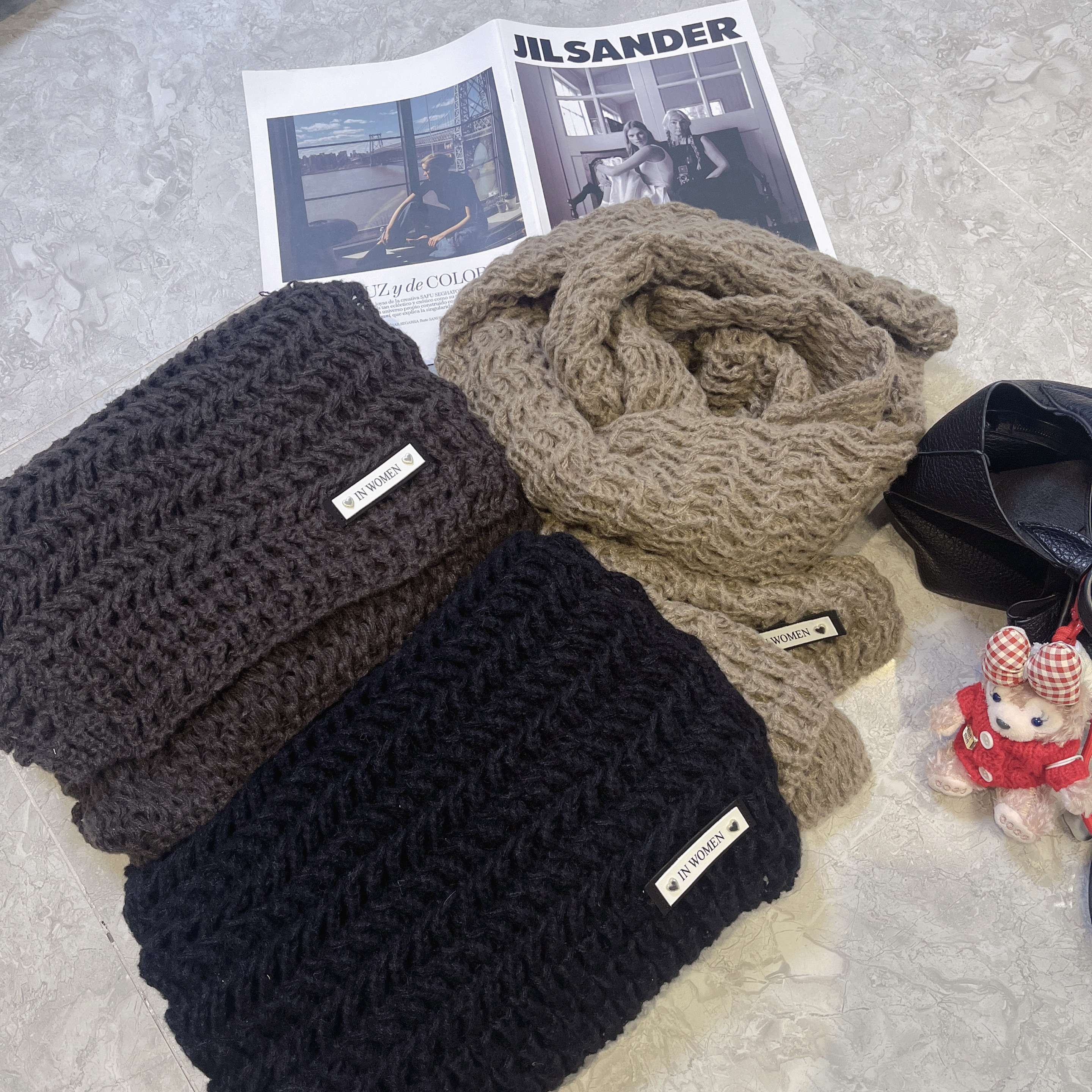 【晴空絮语】秋冬上新~百搭保暖简约柔软舒适纯色基础款围脖围巾