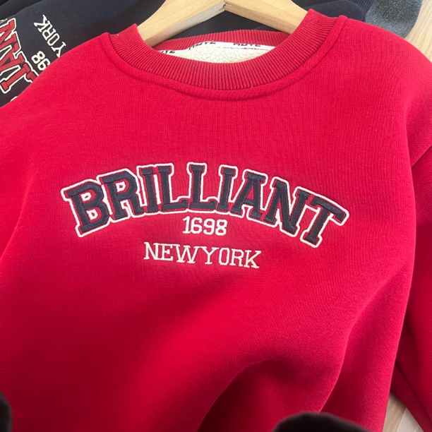 BRIL加绒卫衣男女同款[通用链接]上衣以直播为准