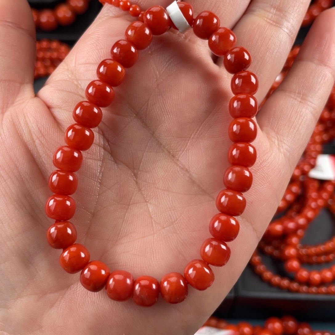 南红玛瑙手链未镶嵌小**力妞7