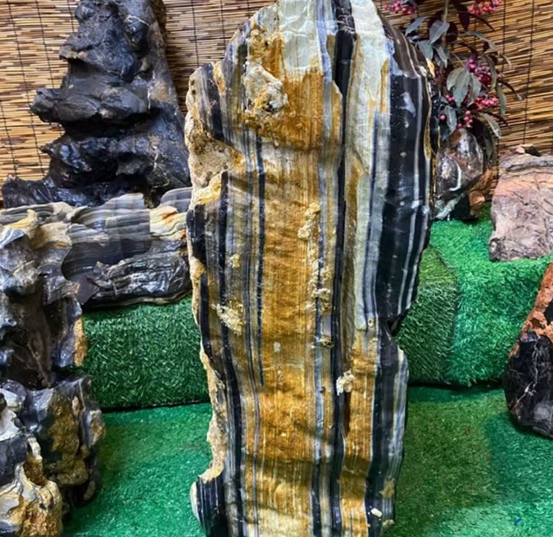 灵璧奇石花盆鱼缸石头花盆客厅庭院天然观赏摆放自然