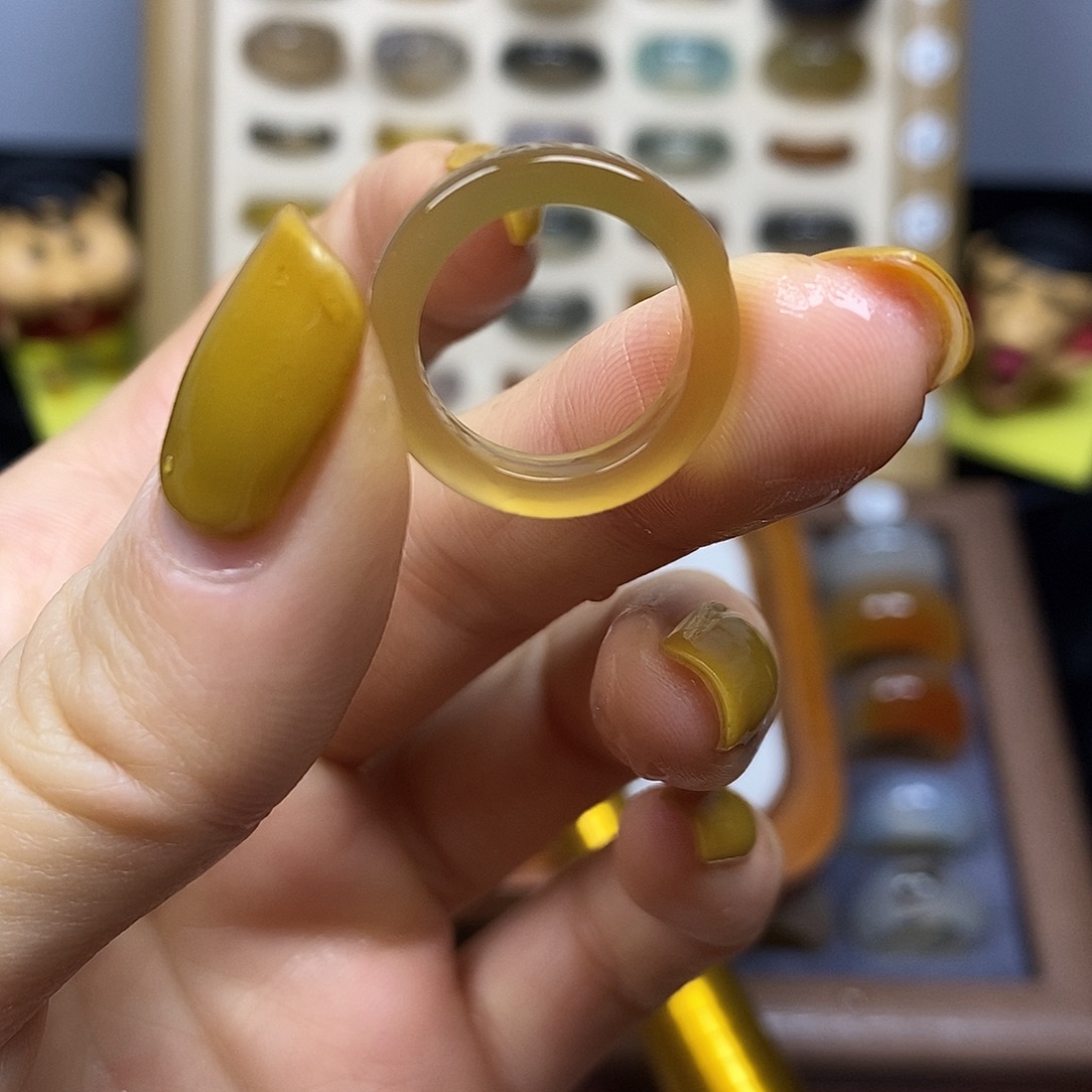 玛瑙/玉髓合金戒指港码6