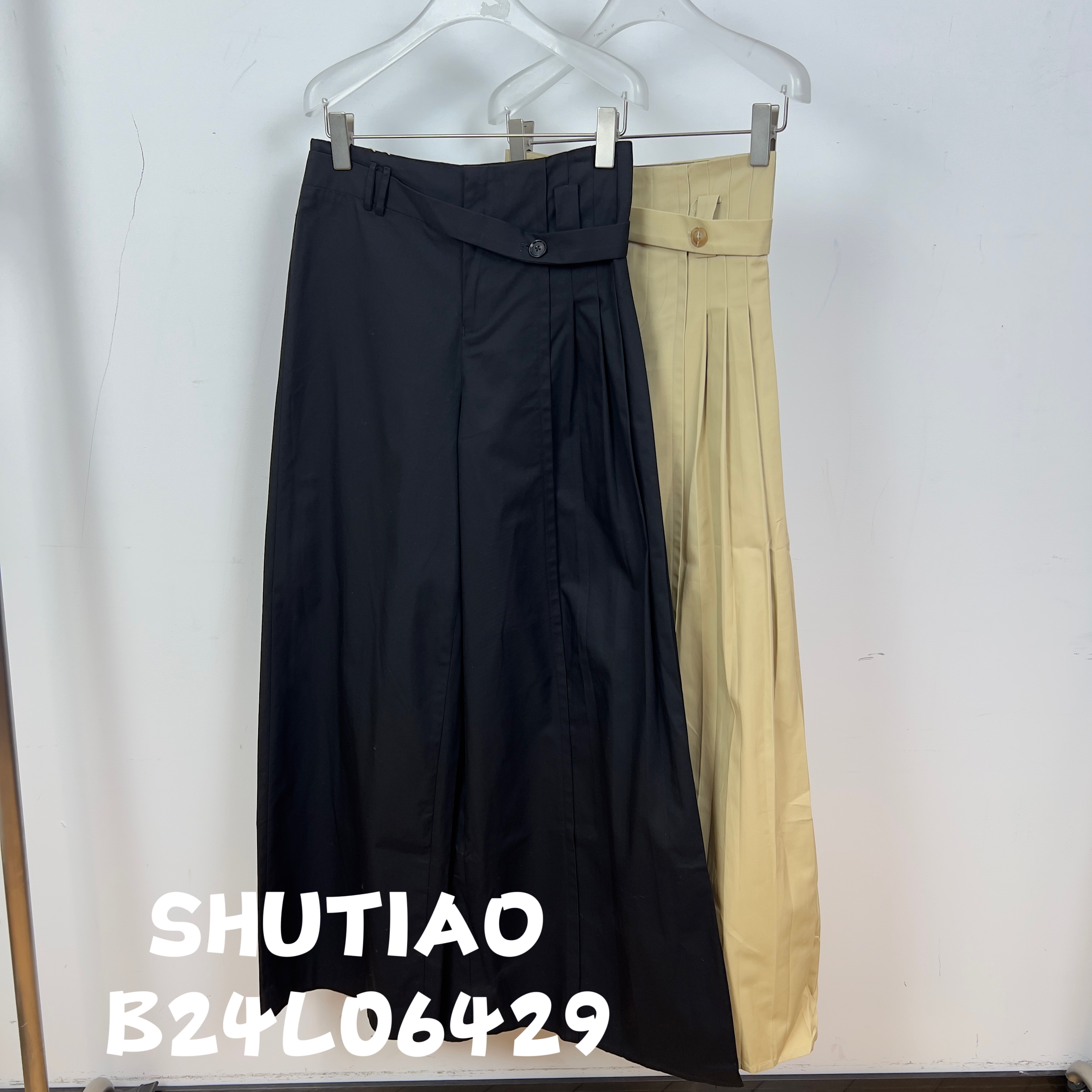 【SHUTIAO】2024秋冬：新款小众设计款裤子B24L06429