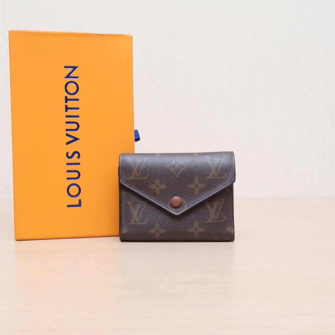 99新 LouisVuitton/路易威登 小花柳 Victorine豆子钱包 2017 