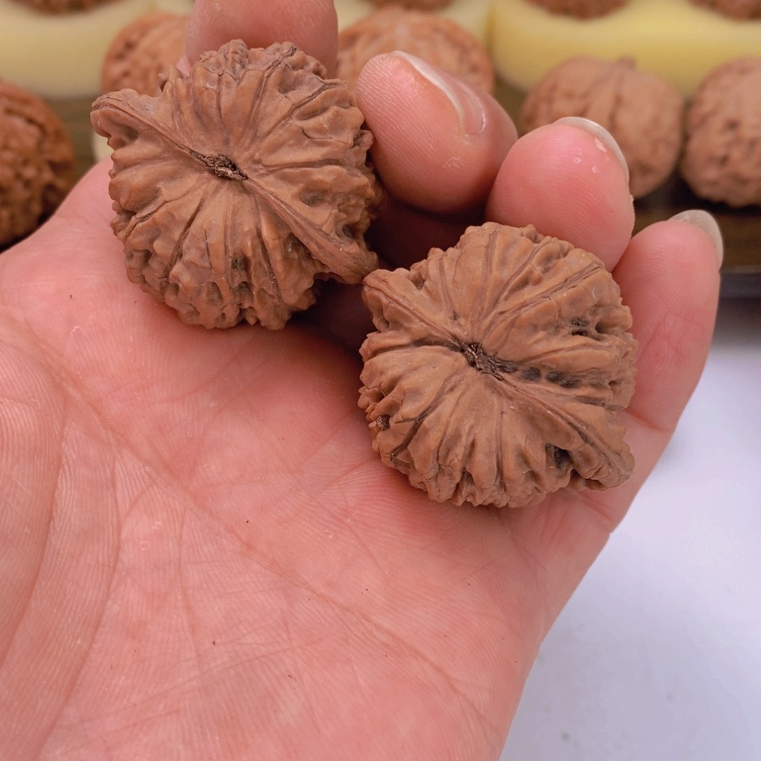 文玩核桃把件?*廉文玩核桃老官帽