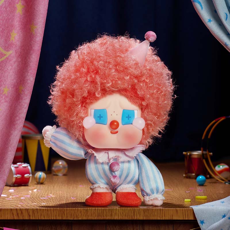 POP MART/泡泡玛特WHY SO SERIOUS系列-CRYBABY搪胶毛绒吊卡【庆】