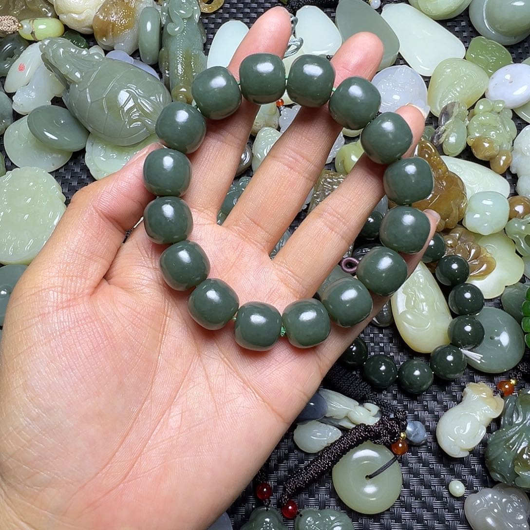 和田玉未镶嵌吊坠(不含链)卡14