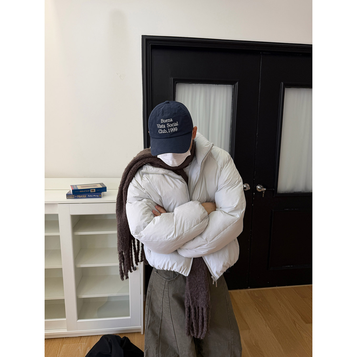 19studio WAYNEPRINCE简约百搭纯色立领棉衣宽松潮流保暖面包服男