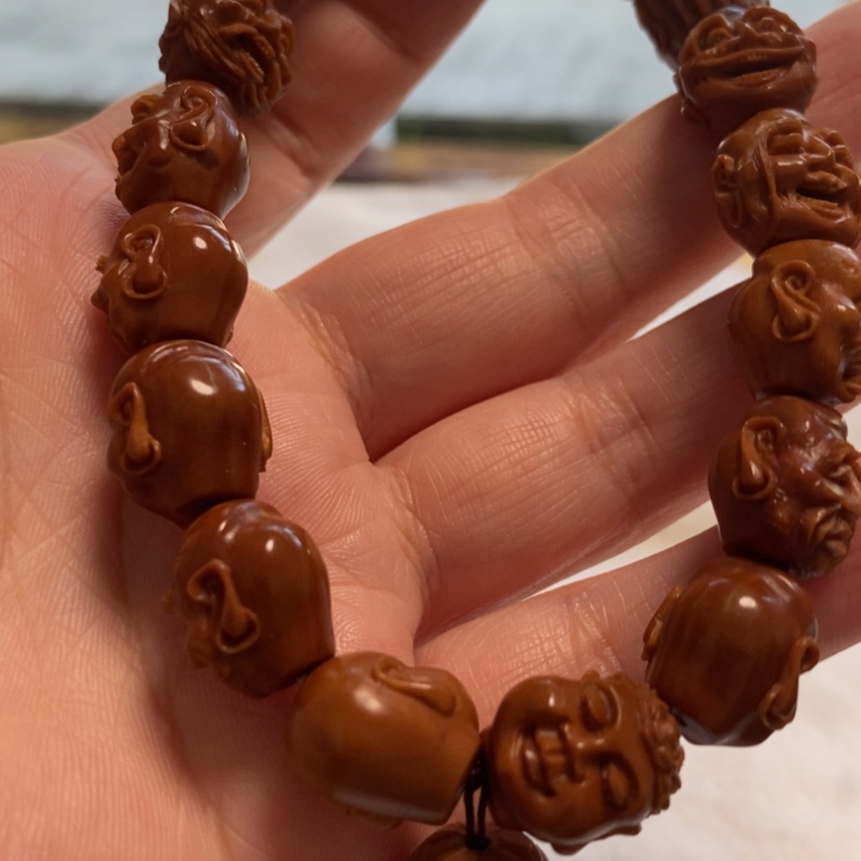 【闪购商品】橄榄核手串/手链默****1橄榄核雕工艺